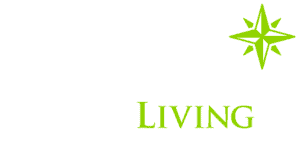 Inspired Living Logo Tagline White Green