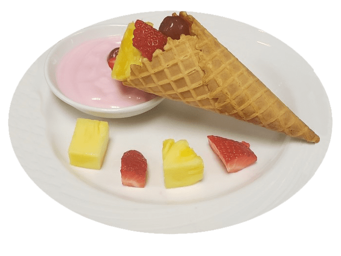 Fruit in Waffle Cone
