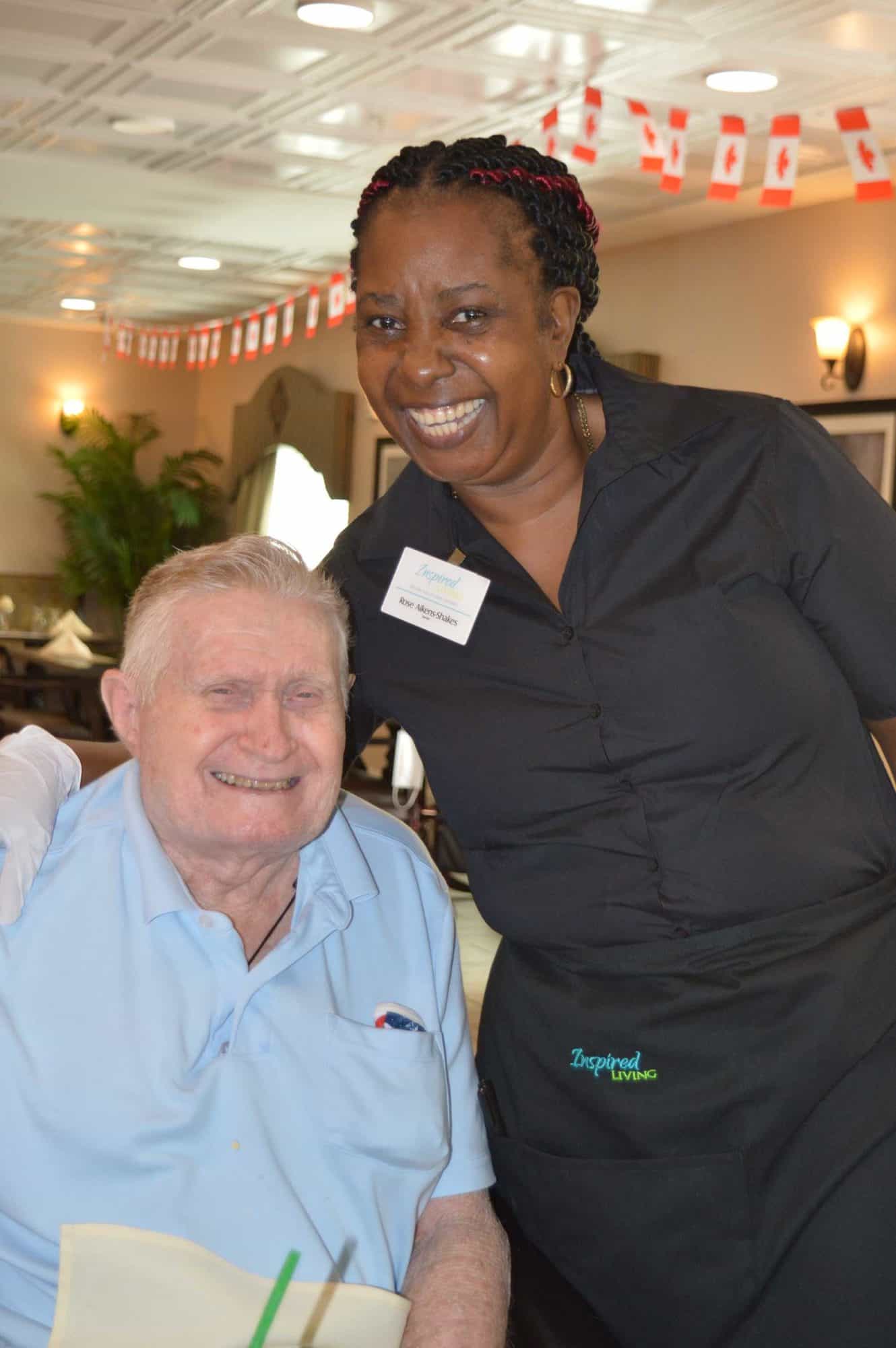 inspired living resident and staff celebration