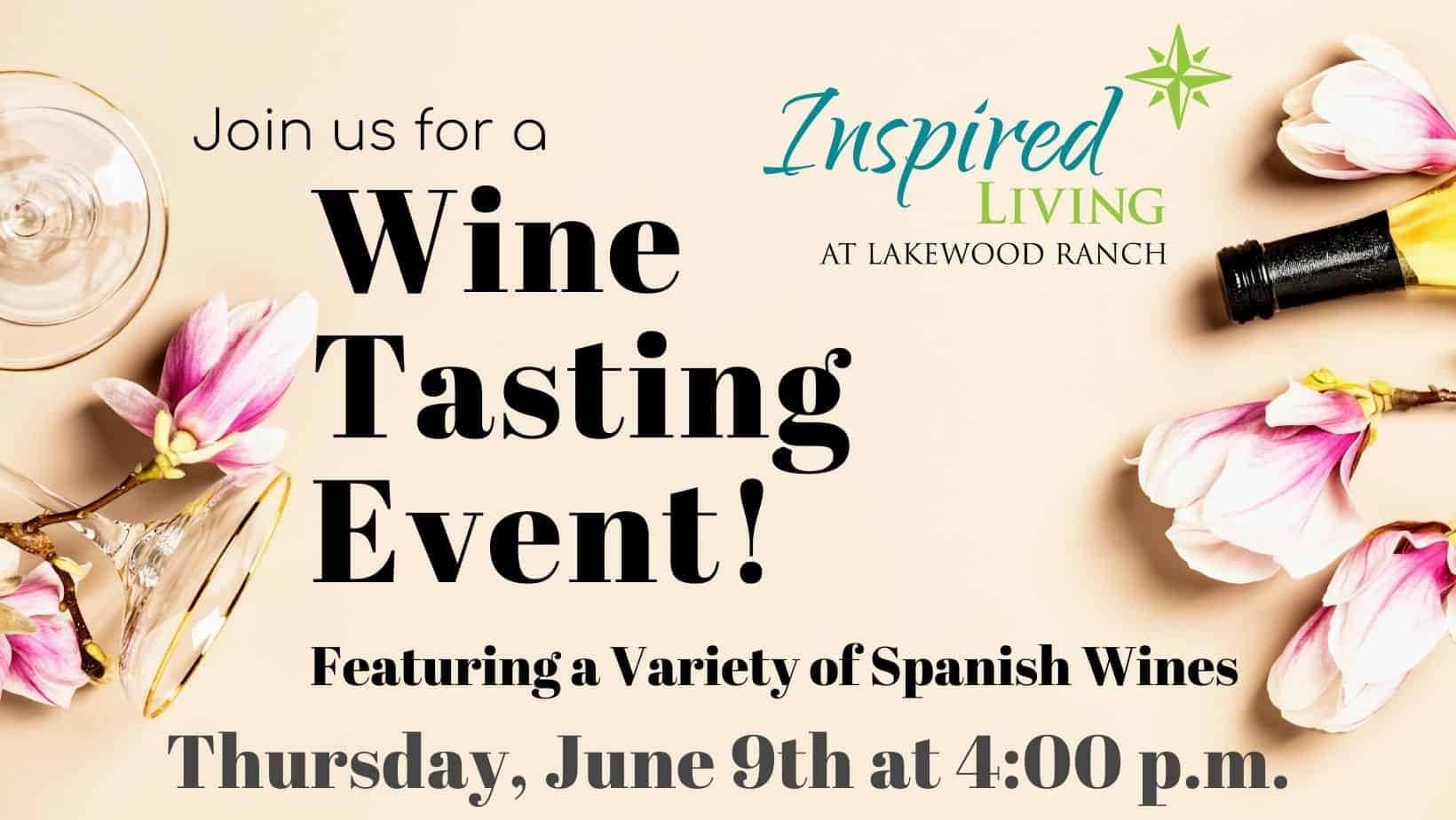 Wine Tasting Event LWR Facebook Cover