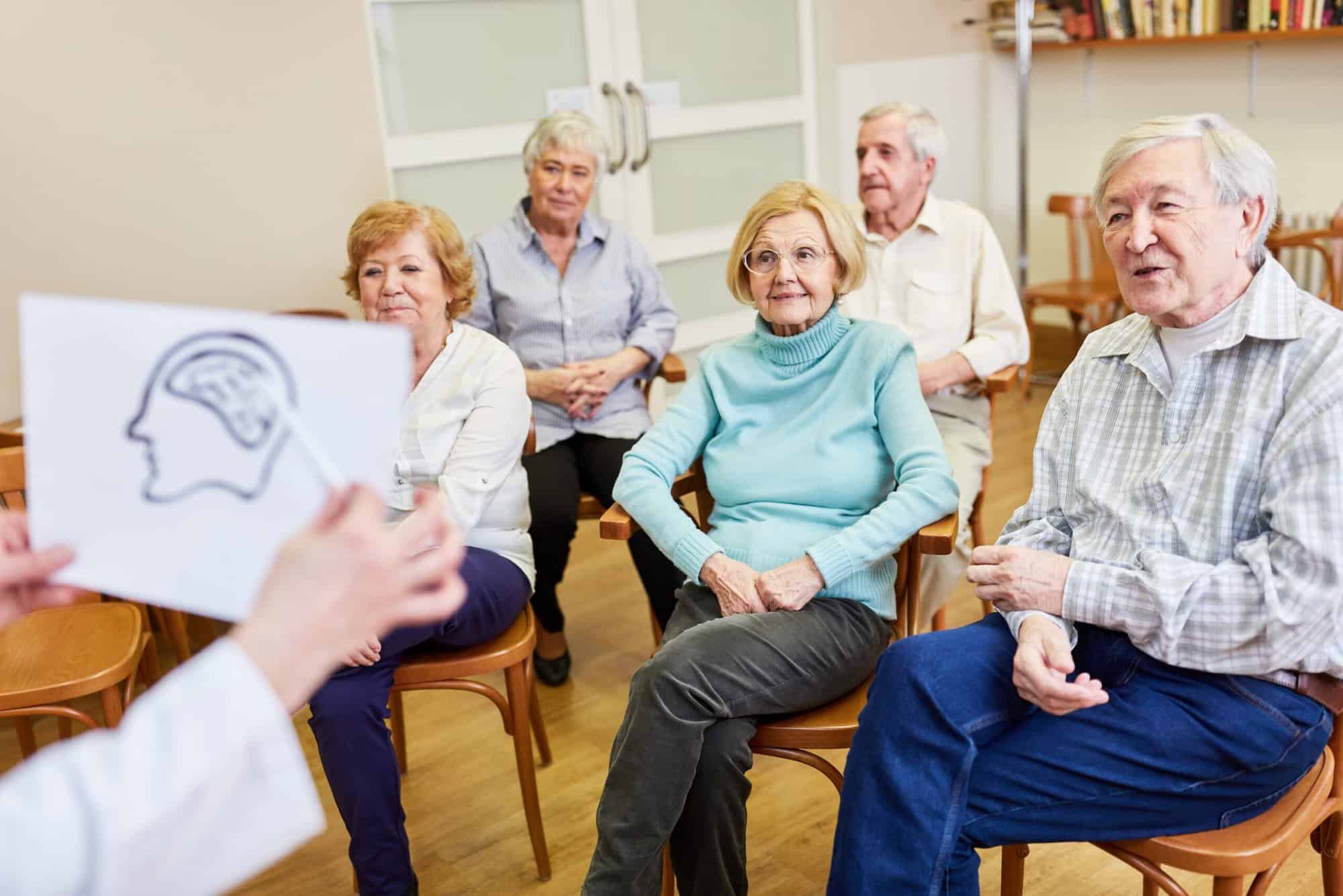Group of Seniors learning about dementia